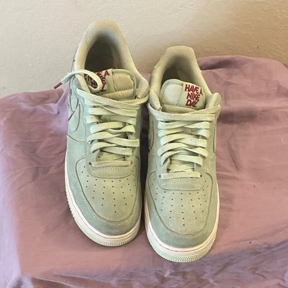 Nike Air Force 1 Mint Green purplehavea nice day 12 suede